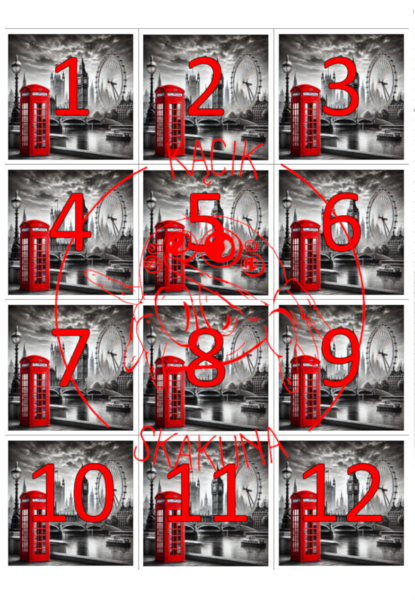 Gra terenowa "PIĘĆDZIESIĄTKA" - "POZNAJ LONDYN" - na lekcję języka angielskiego