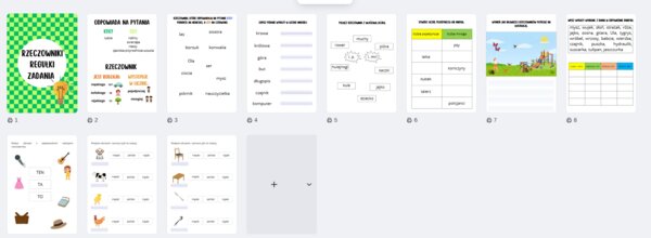 Rzeczowniki - regułki + zadania