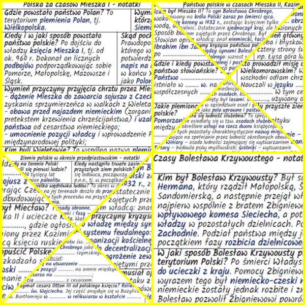 Wczesnopiastowska Polska – komplet notatek i kart pracy