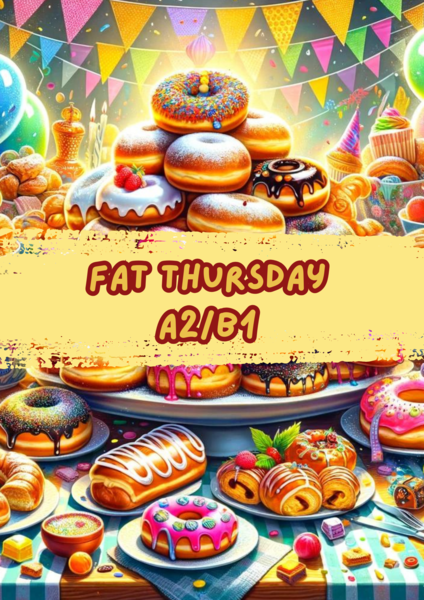 Karty Pracy Gotowa Lekcja Fat Thursday Tłusty Czwartek A2 B1