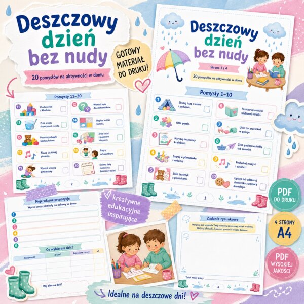 Deszczowy dzień bez nudy
