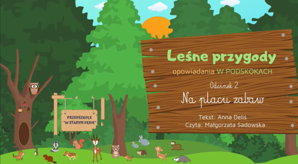 LEŚNE PRZYGODY - opowiadania W PODSKOKACH odc. 2 "Na placu zabaw" AUDIOBOOK | JESIEŃ