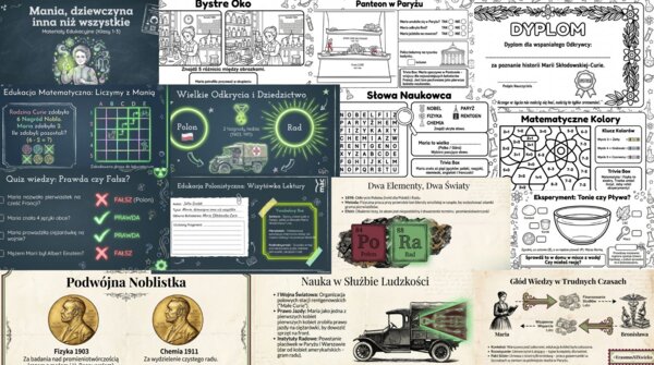 Odkryj świat nauki z Manią! Kompletny pakiet edukacyjny (PDF)