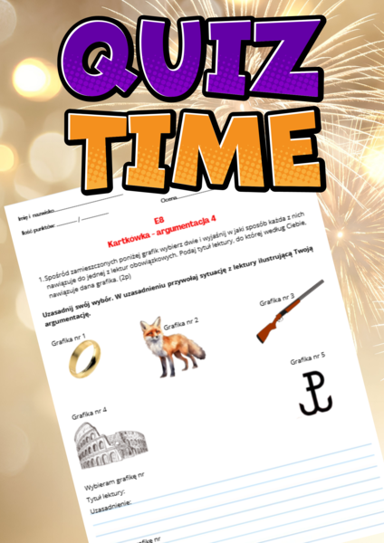 Kartkówka E8 - argumentowanie, grafika