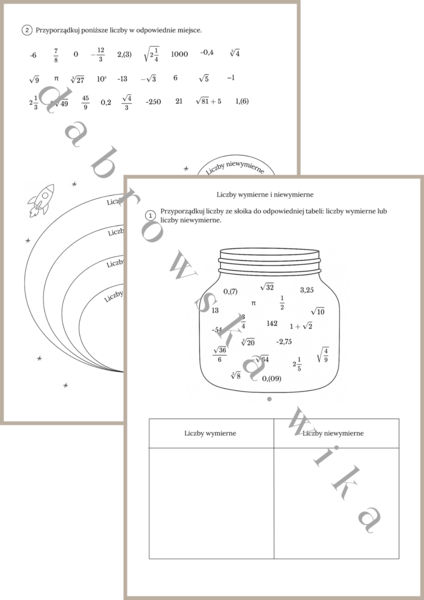 Liczby wymierne i niewymierne