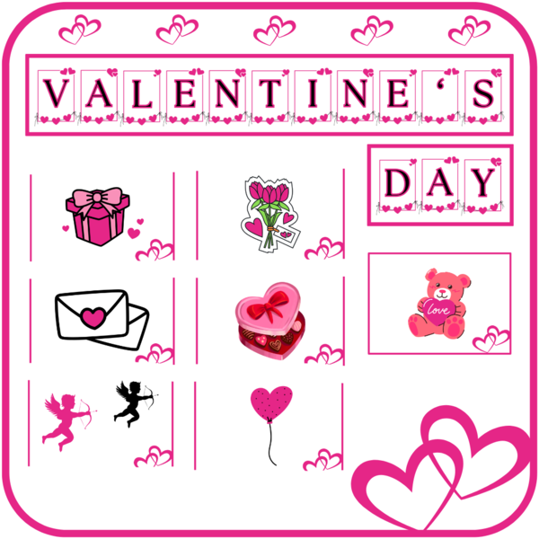 Walentynki - girlanda i gazetka ścienna