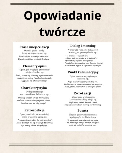 Opowiadanie twórcze