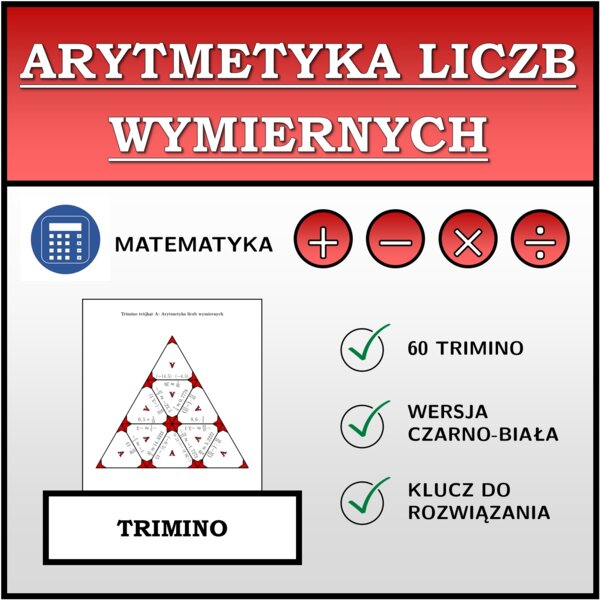 Trimino - Arytmetyka liczb wymiernych | matematyka
