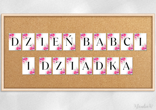 Girlanda „Dzień Babci i Dziadka” – wersja 3