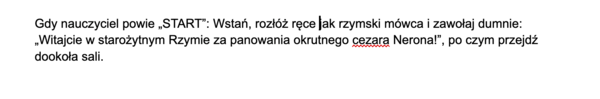 Gra łańcuszek "Quo vadis"