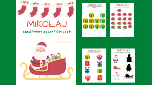 Mikołaj - kreatywne karty pracy