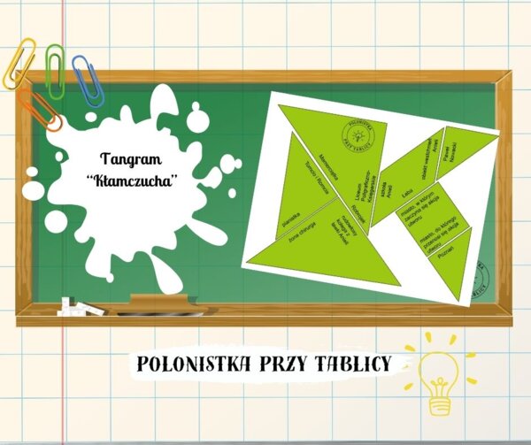 Tangram K jak "Kłamczucha" "Kłamczucha" Musierowicz