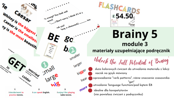 Brainy 5,unit 3, dodatkowe materiały do podręcznika, stopniowanie przymiotników