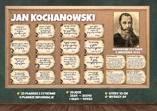 NARODOWE CZYTANIE - JAN KOCHANOWSKI - gazetka edukacyjna