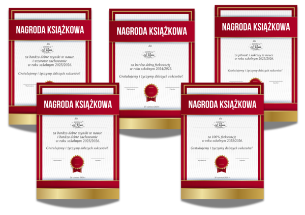 Dedykacje do nagród książkowych
