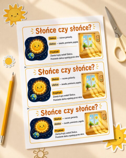 Wklejka. Słońce czy słońce?