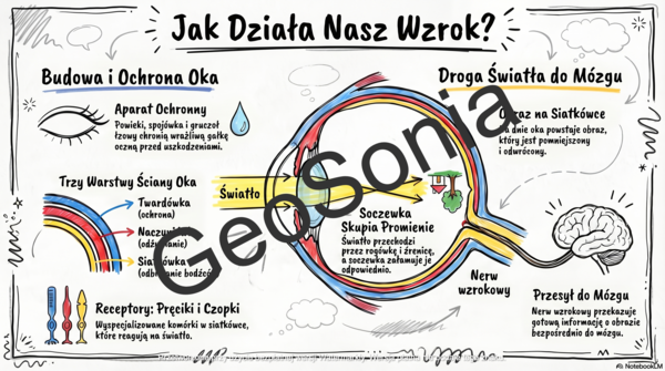 Budowa i działanie narządu wzroku - oko
