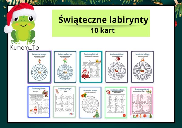 Świąteczne labirynty