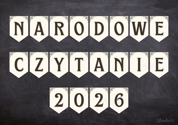 Narodowe Czytanie - girlanda
