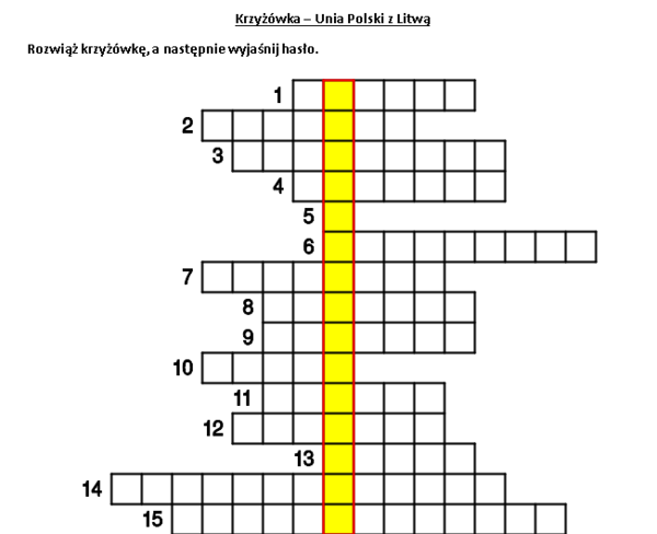 Krzyżówki historyczne: średniowiecze (XII-XV)