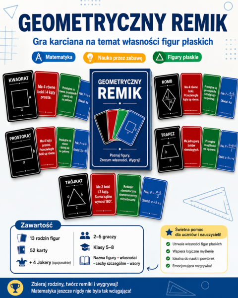 Remik Geometryczny. Własności figur płaskich
