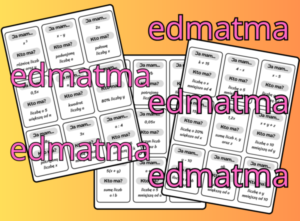 Ja mam... Kto ma? - Zapisywanie wyrażeń agebraicznych