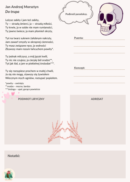 Barok – wiersze barokowe, marinizm, koncept (myślownik)