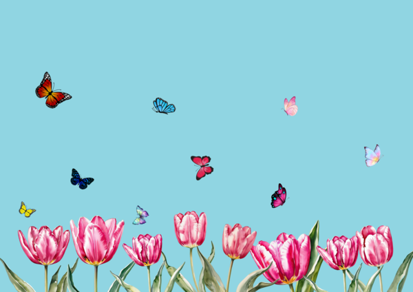 Wiosenna dekoracja na okno (dwustronna)