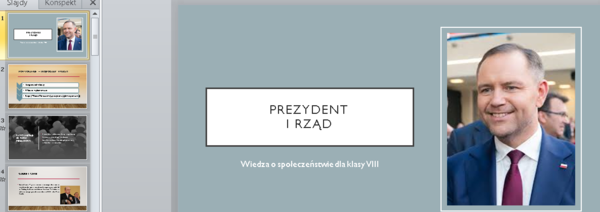 Prezydent i rząd - prezentacja