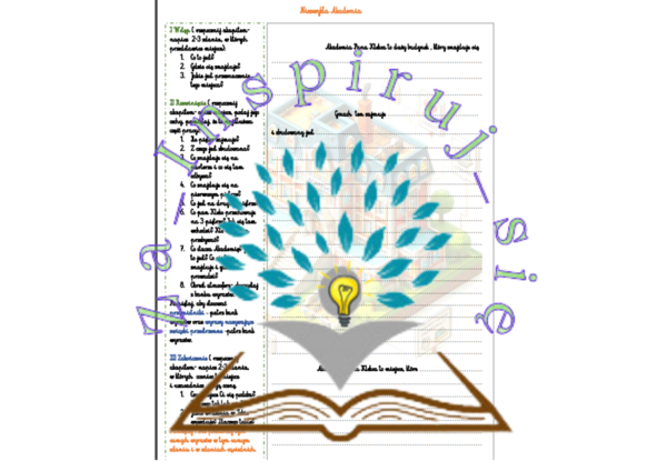 Karta pracy-opis miejsca na podstawie Akademii Pana Kleksa