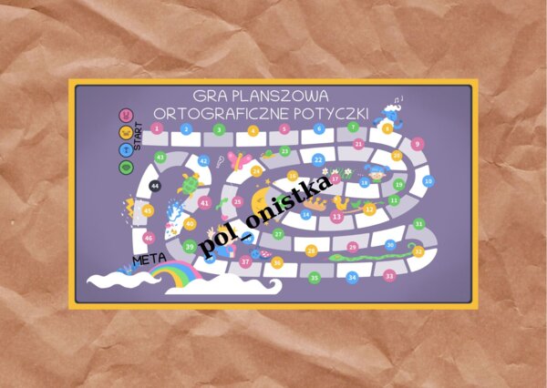 Gra planszowa "Ortograficzne potyczki"