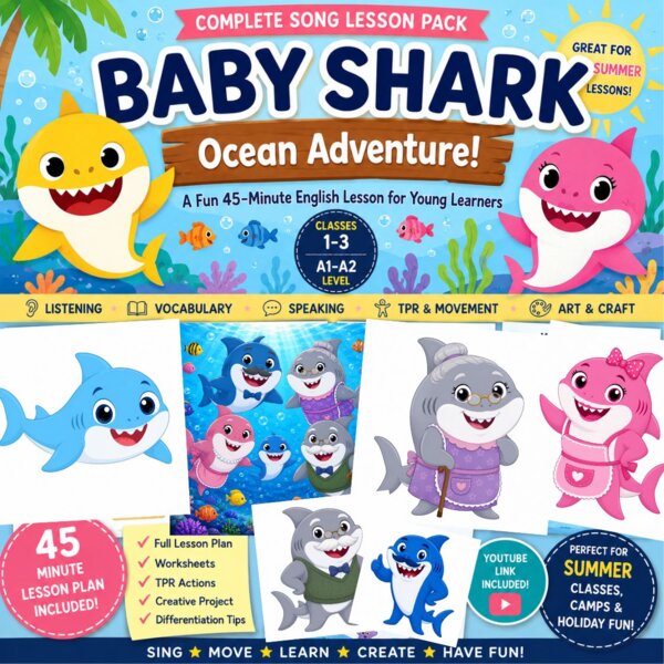 Baby Shark Ocean Adventure – wakacyjny scenariusz lekcji