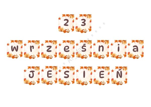Girlanda, baner "23 września JESIEŃ"
