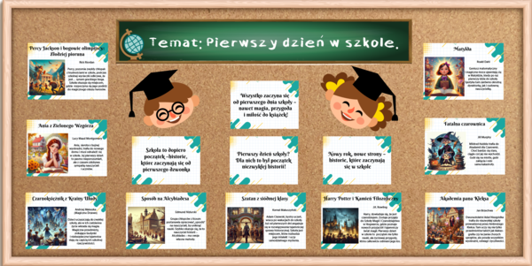 Gazetka Pierwszy dzień w szkole || Historie szkolne || Rozpoczęcie roku szkolnego