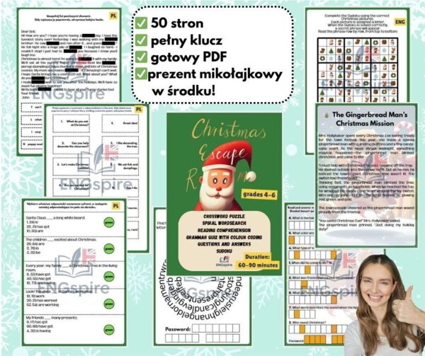 CHRISTMAS ESCAPE ROOM DLA KLAS 4-6