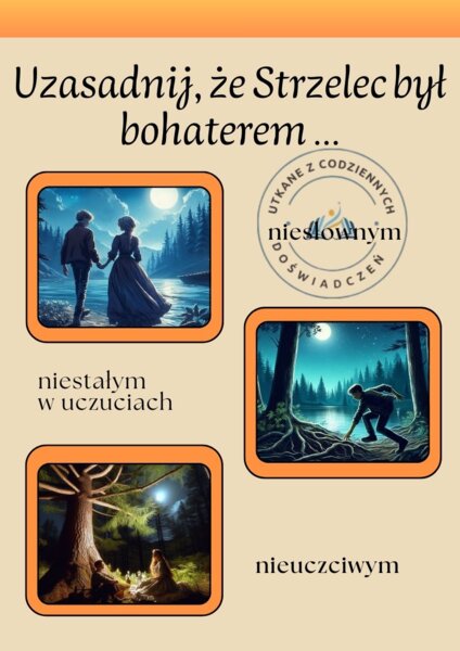 Ćwiczymy argumentowanie i utrwalamy wiedzę o bohaterach lektur. Level 8