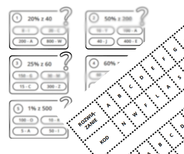 Cezarki - wersja z procentami