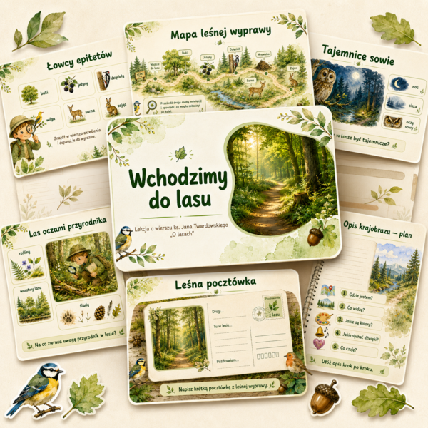 Prezentacja. O lasach, ks. Jan Twardowski.