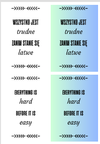 Hasła motywacyjne dwujęzyczne