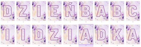 Dzień babci i dziadka girlanda