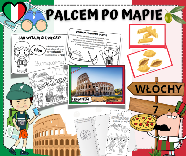 PALCEM PO MAPIE - WŁOCHY