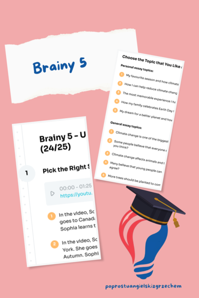 Brainy 5 – Unit 4 – karta pracy