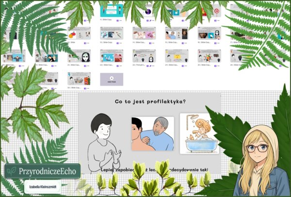 Prezentacja multimedialna w genial.ly „Co to jest profilaktyka?”. Edukacja zdrowotna. Klasa 4. Dział „Moje zdrowie”.