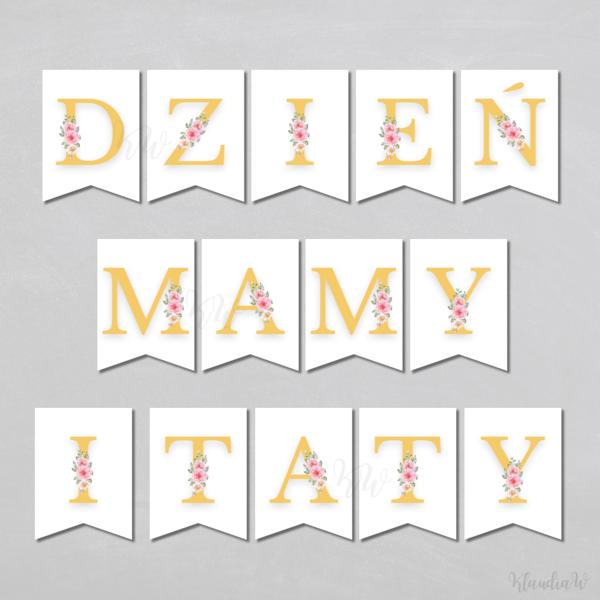 Dzień Mamy i Taty - girlanda