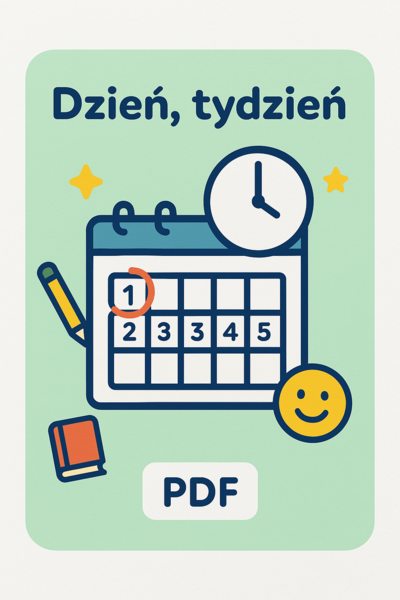 Dzień, tydzień. Karta pracy. Sprawdzian