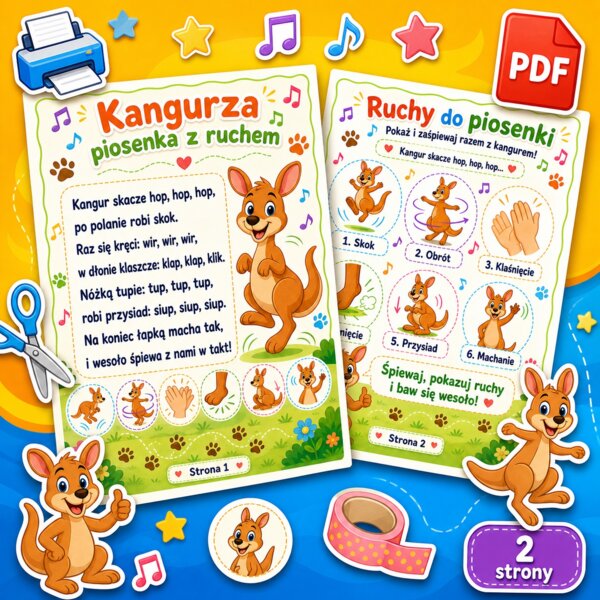 Kangurza piosenka z ruchem