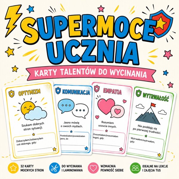 Supermoce ucznia - katy talentów do wycinania