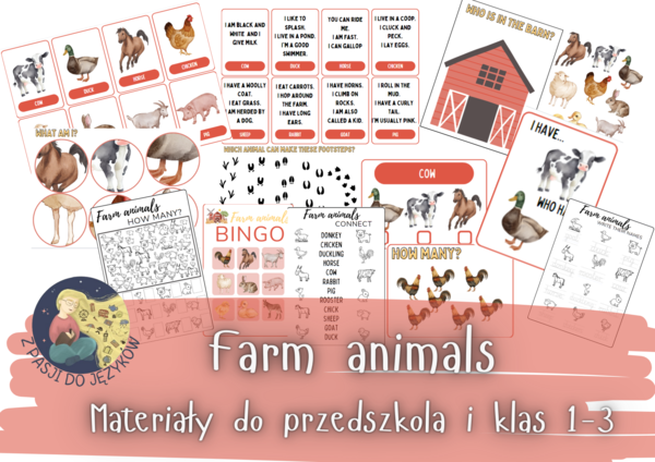 Farm animals - zwierzęta na farmie