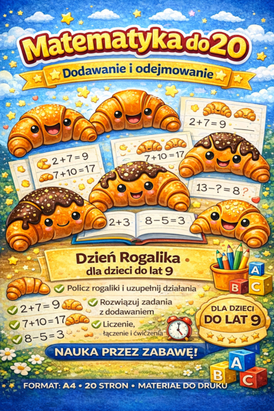 Matematyka  Dzień Rogalika 20 stron