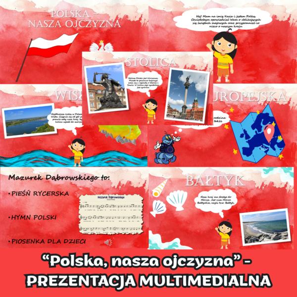 Prezentacja multimedialna - "Polska nasza ojczyzna" z głosem